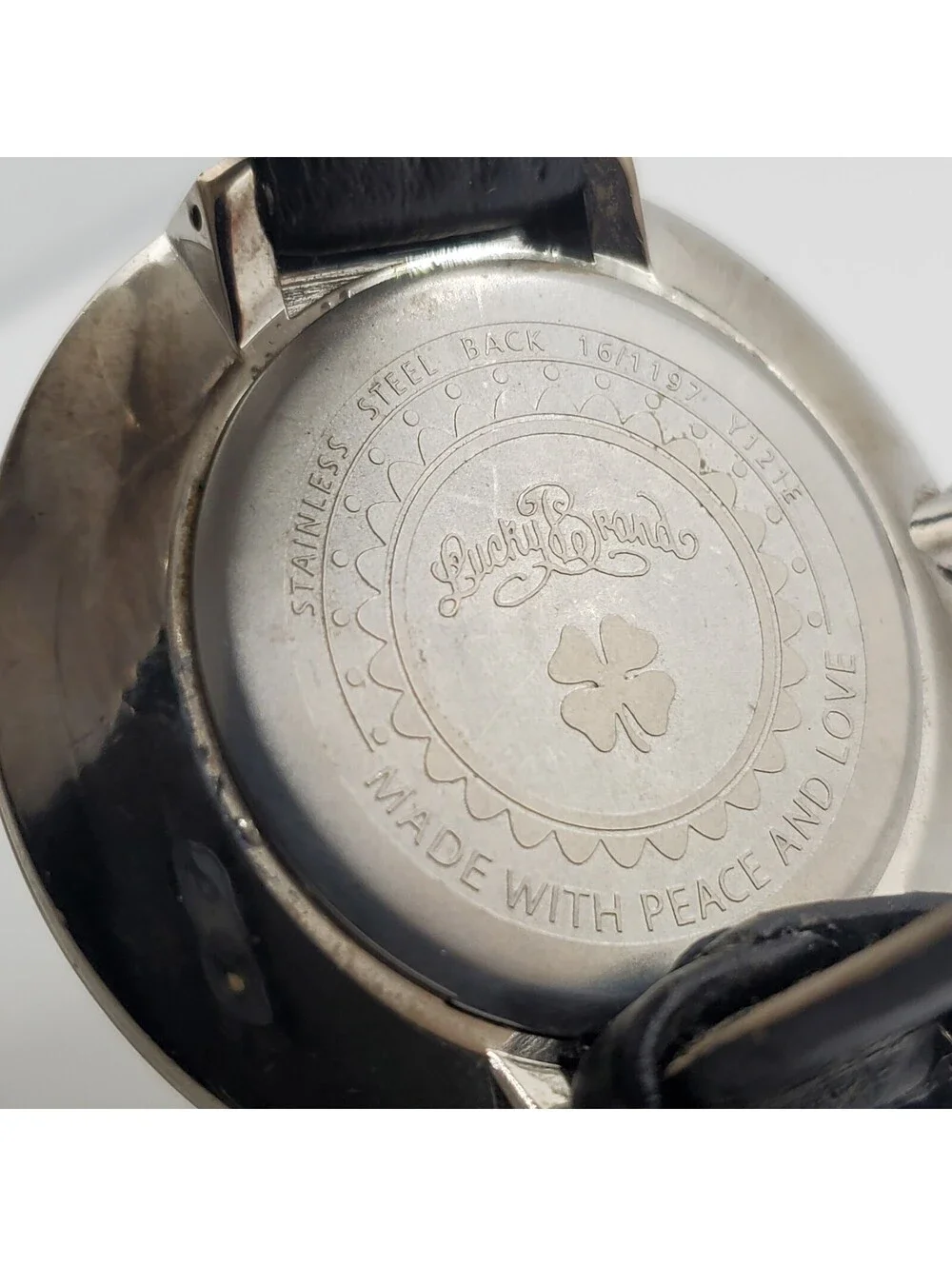 Lucky Brand Heart Dial Quartz Watch Womens 44mm New Battery